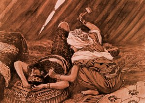 "Jael slog Sisera och dödade honom" av J James Tissot av James Jacques Joseph (after) Tissot