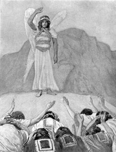 Ängelns tillrättavisning av James Tissot - Bibeln