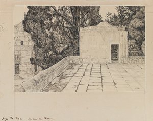 Ett hörn av Haram, illustration från Vår Herre Jesu Kristi liv (bläck & grafit på kartong) av James Jacques Joseph Tissot