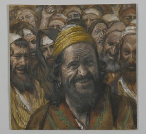 Barrabbas, illustration från Vår Herre Jesu Kristi liv, 1886-94 (wc över grafit på papper)