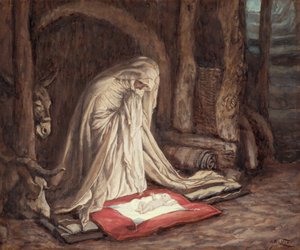 Vår Herre Jesu Kristi födelse, illustration till The Life of Christ, ca 1886-94 (gouache på kartong) av James Jacques Joseph Tissot