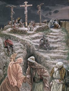 Eloi Eloi Lama Sabacthani, illustration till The Life of Christ, c.1884-96 (wc & gouache på kartong) av James Jacques Joseph Tissot