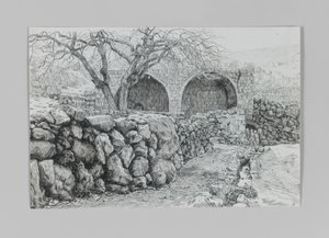 Jungfruns fontän i Ain-Karim, illustration från Vår Herre Jesu Kristi liv av James Jacques Joseph Tissot