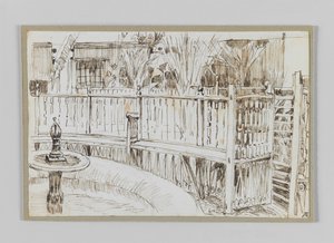 De dansande dervischernas trädgård i Kairo, illustration från Vår Herre Jesu Kristi liv av James Jacques Joseph Tissot
