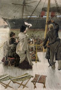 Adjö, på Mersey, 1880 av James Jacques Joseph Tissot