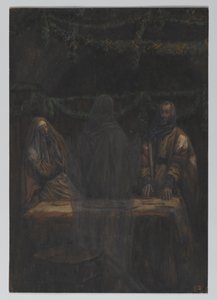Han försvann ur deras syn, illustration från Vår Herre Jesu Kristi liv, 1886-94 (wc över grafit på papper) av James Jacques Joseph Tissot