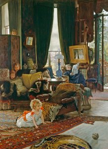 Hide and Seek, ca 1887 (olja på trä)