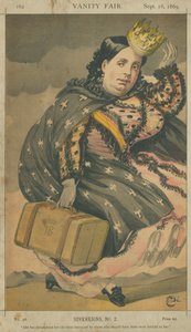 Isabella II, drottning av Spanien, Hon har under hela sitt liv blivit förrådd av dem som borde ha varit mest trogna mot henne, 18 september 1869, Vanity Fair-karikatyr