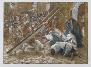 Jesus Meets His Mother, illustration från The Life of Our Lord Jesus Christ, 1886-94 (wc över grafit på papper) av James Jacques Joseph Tissot