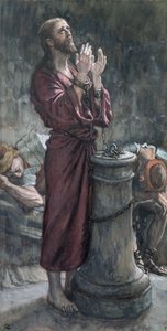 Jesus in Prison, illustration till The Life of Christ, c.1884-96 (wc & gouache på kartong)