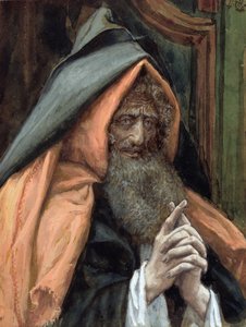 Josef av Arimathea, illustration till The Life of Christ, c.1886-94 (wc & gouache på kartong) av James Jacques Joseph Tissot