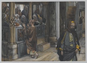 Judas går till Hitta judarna, illustration från Vår Herre Jesu Kristi liv, 1886-94 (wc över grafit på papper) av James Jacques Joseph Tissot