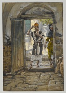 När du går in i huset, hälsa det, illustration från Vår Herre Jesu Kristi liv (wc över grafit på papper) av James Jacques Joseph Tissot