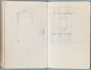 Sidor från ett album med Sketches for The Life of Our Lord Jesus Christ, sent 1880-tal (grafit och tvätt på papper) av James Jacques Joseph Tissot