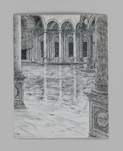 Portik av Mohamed-Alis moské, illustration från Vår Herre Jesu Kristi liv av James Jacques Joseph Tissot