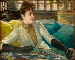 Porträtt av Mathilde Sée av James Jacques Joseph Tissot