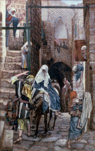 St. Joseph söker boende i Betlehem, illustration till The Life of Christ, c.1886-94 av James Jacques Joseph Tissot