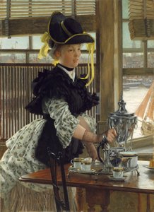 Tea, 1872. av James Jacques Joseph Tissot
