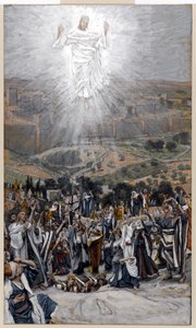 Uppstigningen från Oljeberget, illustration till The Life of Christ, c.1884-96 (wc & gouache på kartong) av James Jacques Joseph Tissot