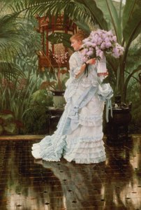 The Bunch of Lilacs, 1875 av James Jacques Joseph Tissot