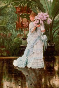 The Bunch of Lilacs, c.1875 av James Jacques Joseph Tissot
