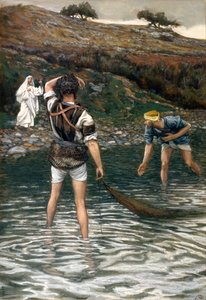The Calling of St. Peter and St. Andrew, illustration till The Life of Christ, c.1886-94 av James Jacques Joseph Tissot