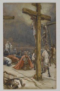 The Confession of Saint Longinus, illustration från The Life of Our Lord Jesu Christ, 1886-94 (wc över grafit på papper) av James Jacques Joseph Tissot