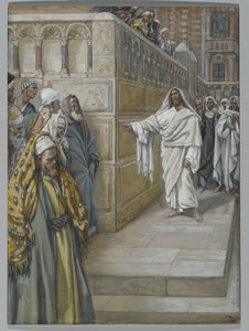 Hörnstenen, illustration från Vår Herre Jesu Kristi liv, 1886-94 (wc över grafit på papper) av James Jacques Joseph Tissot