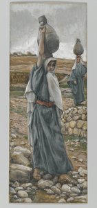 Den heliga jungfrun i sin ungdom, illustration från Vår Herre Jesu Kristi liv (wc över grafit på papper) av James Jacques Joseph Tissot