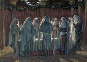 Judarnas påsk, illustration till The Life of Christ, c.1884-96 (wc & gouache på kartong) av James Jacques Joseph Tissot