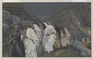 The Protestations of Saint Peter, illustration från The Life of Our Lord Jesu Christ, 1886-94 (wc över grafit på papper) av James Jacques Joseph Tissot