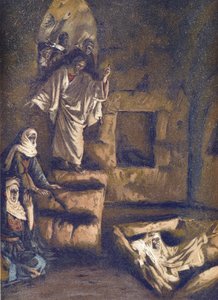 The Resurrection of Lazarus - The Resurrection of Lazarus - från "" The Life of Our Lord Jesus Christ"" - 1899 av James Tissot - The Life of Our Lord Jesus Christ, av Jacques Joseph (Jacques Joseph) Tissot dit James Tissot (1836- 1902) av James Jacques Joseph Tissot