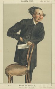 Pastor Charles Voysey (färg litho) av James Jacques Joseph Tissot
