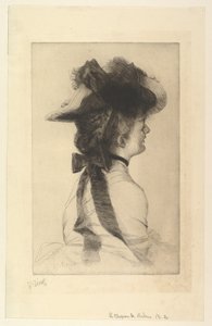 Rubens hatt, 1875. av James Jacques Joseph Tissot