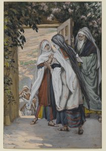 The Visitation, illustration till The Life of Christ, c.1886-94 (wc på papper) av James Jacques Joseph Tissot