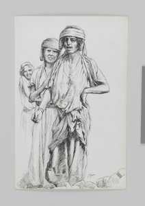 Kvinnor i Geba, Samaria, illustration från Vår Herre Jesu Kristi liv av James Jacques Joseph Tissot