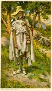 Den förlorade sonen - Bibeln av James Jacques Joseph after Tissot