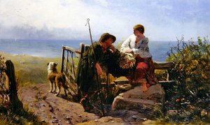 The Trysting Place (olja på duk)