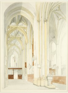 Interiör av Bristol Cathedral (ofärdig)