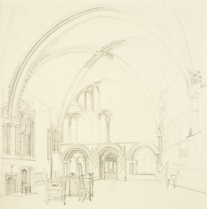 Interiör av Chapter House of Bristol Cathedral av James Johnson