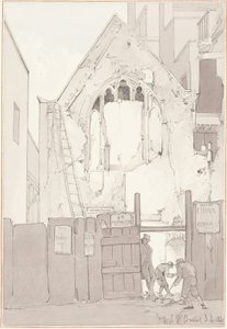 Upptäckten av ett östfönster i Alla helgons kyrka bakom High Street i Bristol av James Johnson