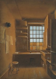 Interiör av ett lotteri, 1821. av James Kidder