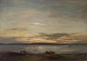 Golden Sunset, Fairlie (olja på duk)