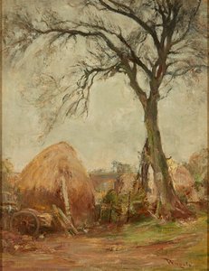 Springtime at the Farm, Currie (olja på duk)