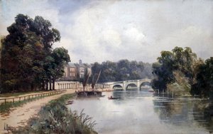 Cholmondeley Walk, med utsikt mot Richmond Bridge
