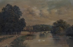 Richmond Bridge från Cholmondeley Walk