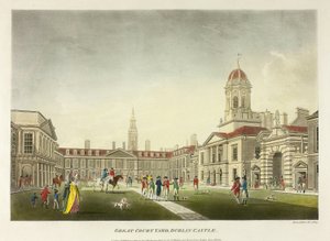 Great Courtyard, Dublin Castle av James Malton