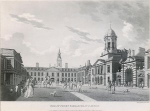Övre gården, Dublin Castle av James Malton