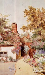 På Shamley Green, Surrey (akvarell) av James Matthews