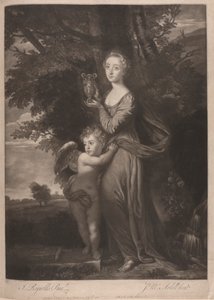 Miss Gravile (Frances Anne Greville och hennes bror som "Hebe and Cupid" av James McArdell